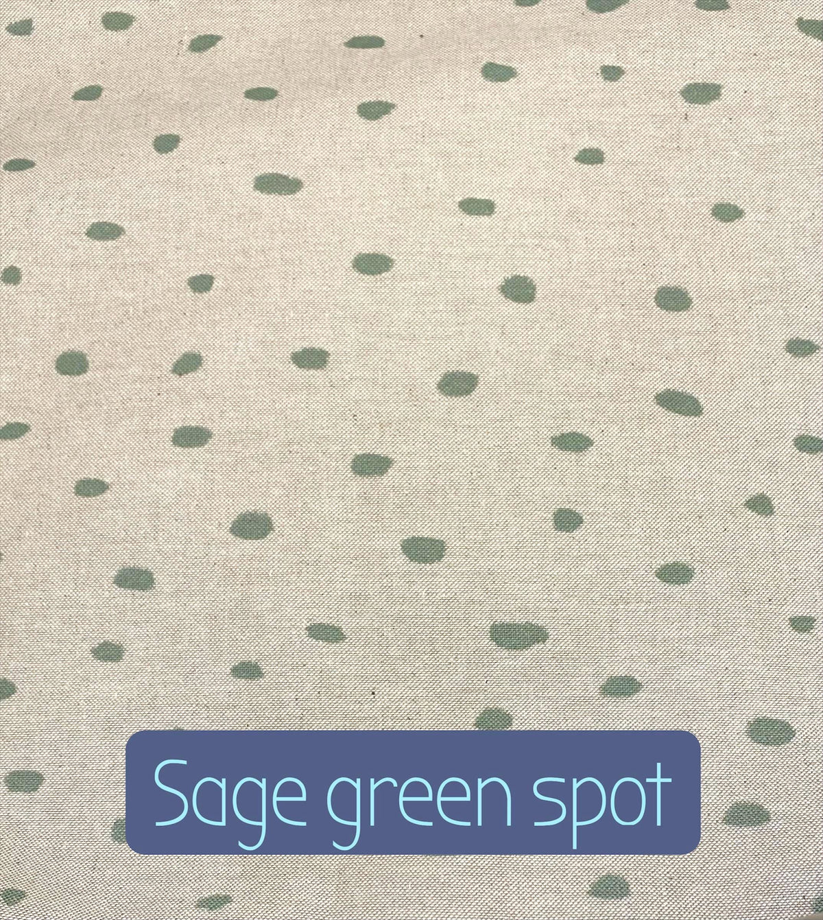 Handmade Fabric Noticeboard: Green Spots, Green Ribbon